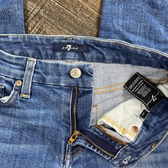 7 For All Mankind Skinny Blue Jeans Pants Denim ((size 25)) - Picture 6 of 8